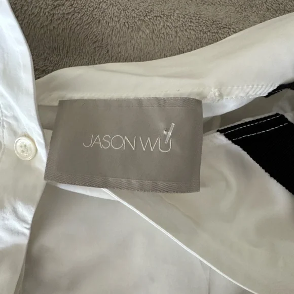 Jason Wu Elegant White Off-Shoulder Top